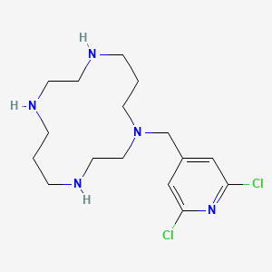 molecular formula C16H27Cl2N5 B1664844 AMD-3451 free base CAS No. 255383-10-9