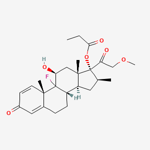molecular formula C26H35FO6 B1664849 Amelometasone CAS No. 123013-22-9
