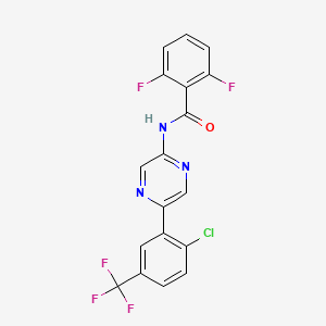 molecular formula C18H9ClF5N3O B1664857 CRAC channel inhibitor-1 