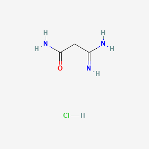molecular formula C3H8ClN3O B1664863 Malonamamidine hydrochloride CAS No. 34570-17-7