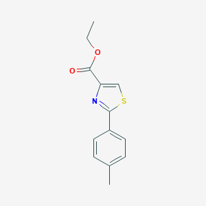 molecular formula C13H13NO2S B166487 Ethyl 2-(4-methylphenyl)-1,3-thiazole-4-carboxylate CAS No. 132089-32-8