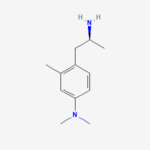 molecular formula C12H20N2 B1664870 4-[(2S)-2-氨基丙基]-N,N,3-三甲基苯胺 CAS No. 77518-07-1