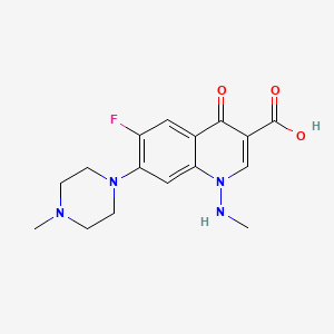 molecular formula C16H19FN4O3 B1664871 阿米佛沙星 CAS No. 86393-37-5