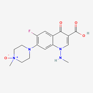 molecular formula C16H19FN4O4 B1664873 阿米氟星 N-氧化物 CAS No. 88569-53-3
