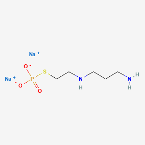 molecular formula C5H13N2Na2O3PS B1664876 Amifostine sodium CAS No. 59178-37-9