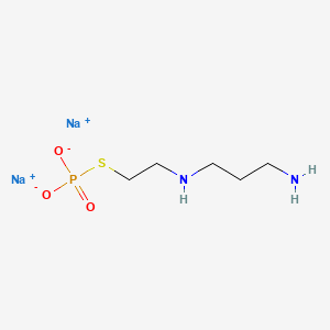 molecular formula C5H13N2Na2O3PS B1664876 Aminopropylamino-ethylthiophosphate, disodium salt CAS No. 59178-37-9