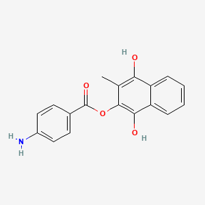 molecular formula C18H15NO4 B1664878 Aminaftone CAS No. 14748-94-8