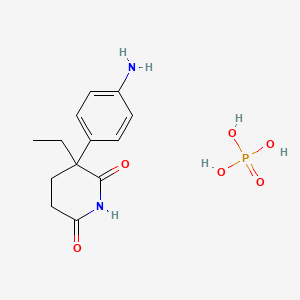 molecular formula C13H19N2O6P B1664883 Aminoglutethimide phosphate CAS No. 23734-88-5