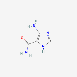 molecular formula C4H6N4O B1664886 5-Aminoimidazole-4-carboxamide CAS No. 360-97-4