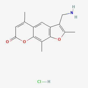 molecular formula C15H16ClNO3 B1664891 Aminomethyltrioxsalen hydrochloride CAS No. 62442-61-9