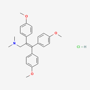 molecular formula C26H30ClNO3 B1664893 Amotriphene hydrochloride CAS No. 568-69-4