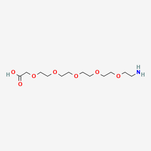 molecular formula C12H25NO7 B1664903 氨基-PEG5-CH2CO2H CAS No. 141282-35-1