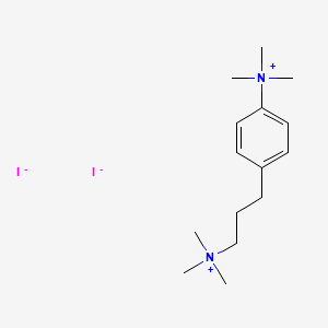 molecular formula C15H28I2N2 B1664916 trimethyl-[3-[4-(trimethylazaniumyl)phenyl]propyl]azanium;diiodide CAS No. 63951-23-5