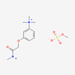 B1664925 AMMONIUM, (m-(N-METHYLCARBAMOYLMETHOXY)PHENYL)TRIMETHYL-, METHYLSULFATE CAS No. 64049-79-2
