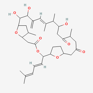 molecular formula C35H52O9 B1664938 Amphidinolide F CAS No. 139594-87-9