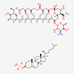 molecular formula C74H119NO21S B1664940 两性霉素 CAS No. 120895-52-5