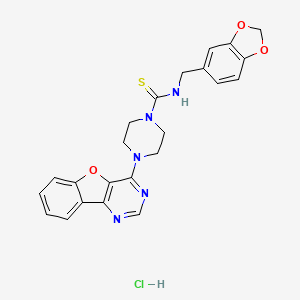 molecular formula C23H22ClN5O3S B1664949 阿姆瓦替尼盐酸盐 CAS No. 1055986-67-8