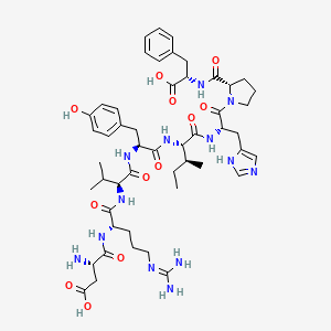 molecular formula C50H71N13O12 B1664952 Angiotensin II CAS No. 4474-91-3