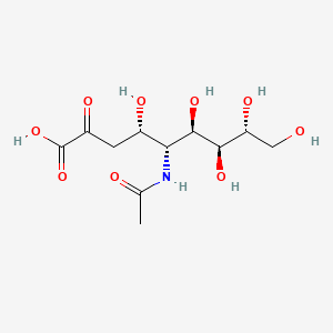 molecular formula C11H21NO9 B1664958 5-N-乙酰基-β-D-神经氨酸 CAS No. 131-48-6