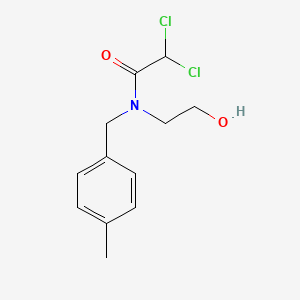 molecular formula C12H15Cl2NO2 B1664966 Acetamide, 2,2-dichloro-N-(2-hydroxyethyl)-N-(p-methylbenzyl)- CAS No. 3571-00-4