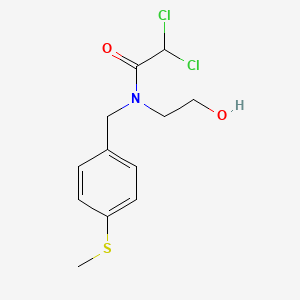 Acetamide, 2,2-dichloro-N-(2-hydroxyethyl)-N-(p-(methylthio)benzyl)-