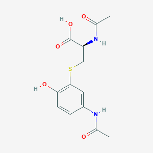molecular formula C13H16N2O5S B1664981 对乙酰氨基酚巯基尿酸盐 CAS No. 52372-86-8