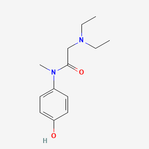molecular formula C13H20N2O2 B1664985 Acetanilide, 2-(diethylamino)-4'-hydroxy-N-methyl- CAS No. 3614-03-7