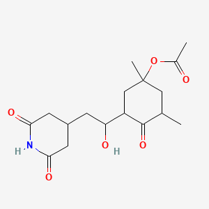molecular formula C17H25NO6 B1664991 Acetoxycycloheximide CAS No. 2885-39-4