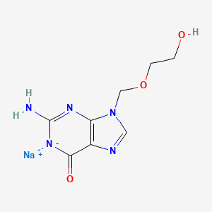 molecular formula C8H10N5NaO3 B1665007 Acyclovir sodium CAS No. 69657-51-8