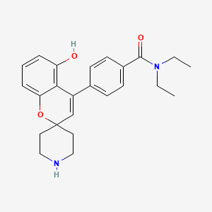 Benzamide, N,N-diethyl-4-(5-hydroxyspiro(2H-1-benzopyran-2,4'-piperidin)-4-yl)-