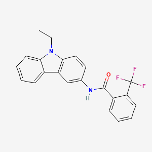 N-(9-ethylcarbazol-3-yl)-2-(trifluoromethyl)benzamide