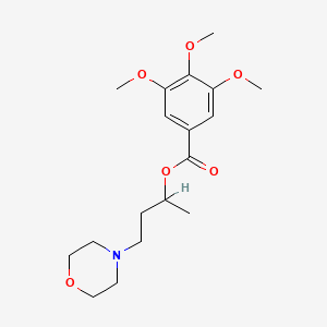 Benzoic acid, 3,4,5-trimethoxy-, 1-methyl-3-morpholinopropyl ester