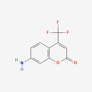 molecular formula C10H6F3NO2 B1665040 7-Amino-4-(trifluoromethyl)coumarin CAS No. 53518-15-3