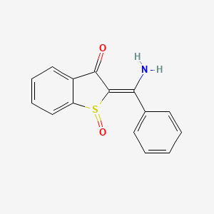 (2E)-2-[amino(phenyl)methylidene]-1-oxo-1-benzothiophen-3-one