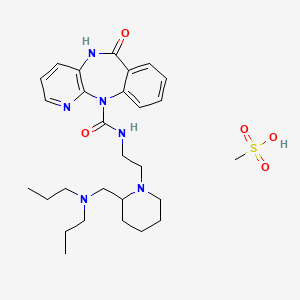 N-[2-[2-[(dipropylamino)methyl]piperidin-1-yl]ethyl]-6-oxo-5H-pyrido[2,3-b][1,4]benzodiazepine-11-carboxamide