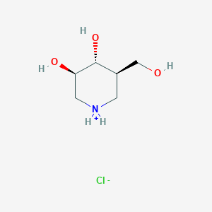 molecular formula C6H14ClNO3 B1665045 Afegostat hydrochloride 