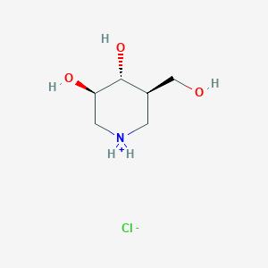 B1665045 (3R,4R,5R)-5-(Hydroxymethyl)piperidine-3,4-diol hydrochloride CAS No. 161302-93-8