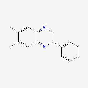 molecular formula C16H14N2 B1665054 6,7-二甲基-2-苯基喹啉 CAS No. 71897-07-9