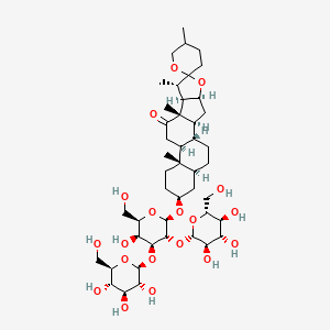 molecular formula C45H72O19 B1665059 龙舌兰皂甙 C' CAS No. 56316-35-9