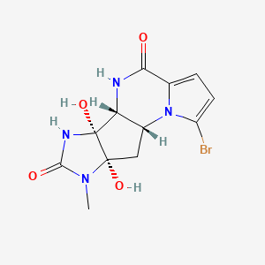 molecular formula C12H13BrN4O4 B1665067 (-)-Agelastatin C CAS No. 201338-44-5