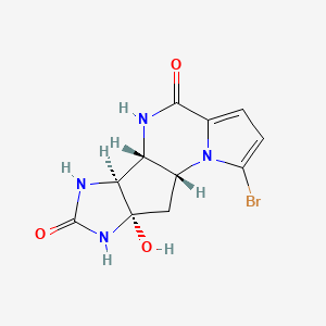molecular formula C11H11BrN4O3 B1665068 Agelastatin D CAS No. 201338-45-6