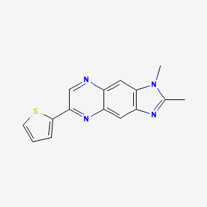 molecular formula C15H12N4S B1665071 Agl 2043 CAS No. 226717-28-8