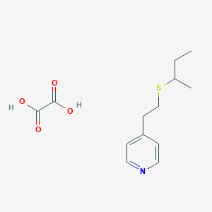 Pyridine, 4-(2-((1-methylpropyl)thio)ethyl)-, ethanedioate (1:1)