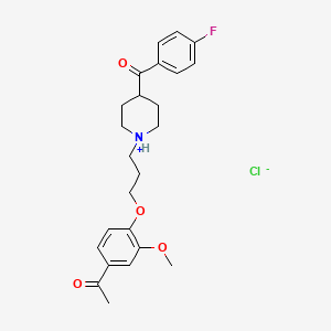molecular formula C24H29ClFNO4 B1665089 AHR-2244 hydrochloride CAS No. 24677-84-7
