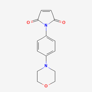 molecular formula C14H14N2O3 B1665092 1-[4-(4-吗啉基)苯基]-1H-吡咯-2,5-二酮 CAS No. 216774-38-8
