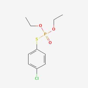 molecular formula C10H14ClO3PS B1665098 Phosphorothioic acid, S-(4-chlorophenyl) O,O-diethyl ester CAS No. 4524-70-3