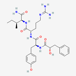 molecular formula C30H43N7O6 B1665115 Antho-riamide I CAS No. 139026-54-3