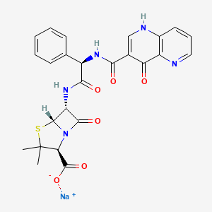 molecular formula C25H22N5NaO6S B1665125 Apalcillin sodium CAS No. 58795-03-2