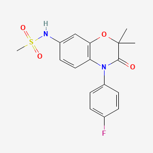 molecular formula C17H17FN2O4S B1665126 Apararenone CAS No. 945966-46-1