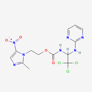 molecular formula C13H14Cl3N7O4 B1665131 Apcin CAS No. 300815-04-7